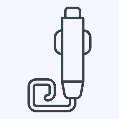 Simge Kalemi. Yazdırma sembolüyle ilgili. Sıra tarzı. dizayn edilebilir