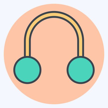 Simge delme. Dövme sembolüyle ilgili. renk arkadaşı stili. dizayn edilebilir