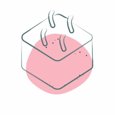 Simge Derisi. Dermatoloji sembolüyle ilgili. Renkli Leke Biçimi. dizayn edilebilir