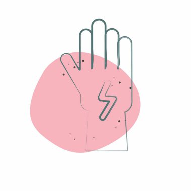 Icon Kurukafa Tatto. Dövme sembolüyle ilgili. Renkli Leke Biçimi. dizayn edilebilir