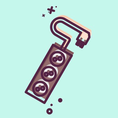 Simge Güç Şeridi. Sera sembolüyle ilgili. MBE tarzı. dizayn edilebilir