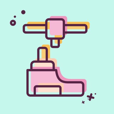 Simge Protezi. Yazdırma sembolüyle ilgili. MBE tarzı. dizayn edilebilir