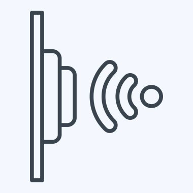 Simge Yakınlık Sensörü. Sensörlerin sembolüyle ilgili. Sıra tarzı. dizayn edilebilir