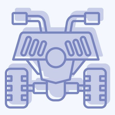 Simge Avlusu. Macera sembolüyle ilgili. İki ton stili. dizayn edilebilir