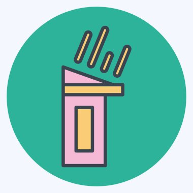 Icon Rainwater Hasat. Sera sembolüyle ilgili. renk arkadaşı stili. dizayn edilebilir