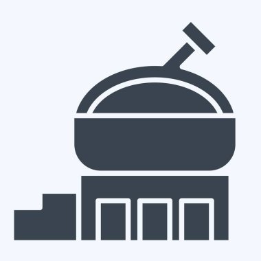 Simge araştırması. Şehir merkezinin sembolüyle ilgili. Kabartma tarzı. dizayn edilebilir