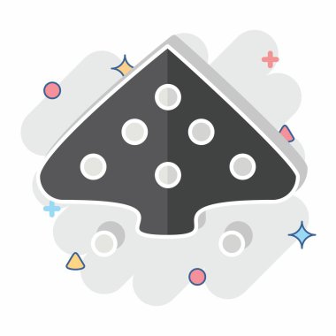 Simge Kumu. Doğal Kaynaklar sembolüyle ilgili. Çizgi roman. dizayn edilebilir