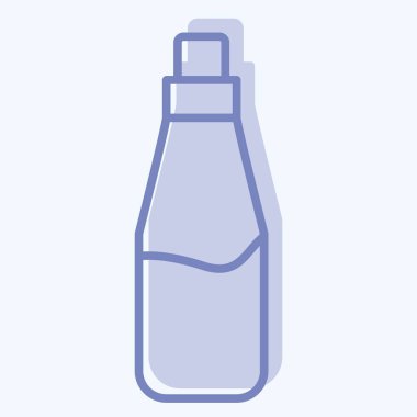 Simge temizleyici. Dövme sembolüyle ilgili. İki ton stili. dizayn edilebilir