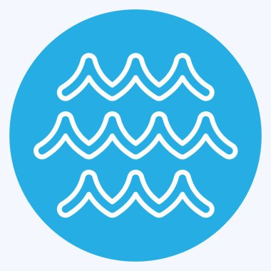 Simge Denizi. Doğal Kaynaklar sembolüyle ilgili. Mavi gözlü. dizayn edilebilir