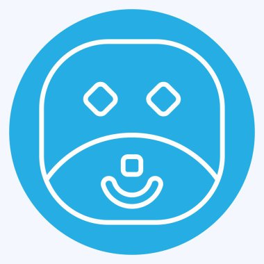 Simge Mührü. Hayvanlar sembolüyle ilgili. Mavi gözlü. dizayn edilebilir