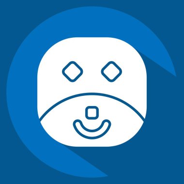 Simge Mührü. Hayvanlar sembolüyle ilgili. Uzun gölge tarzı. dizayn edilebilir