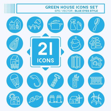 Simge Sera Salonu. Eğitim sembolüyle ilgili. Mavi gözlü. dizayn edilebilir