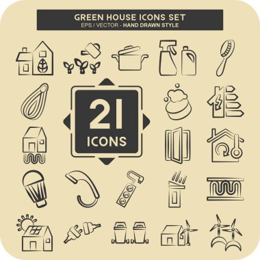 Simge Sera Salonu. Eğitim sembolüyle ilgili. El çizimi tarzı. dizayn edilebilir