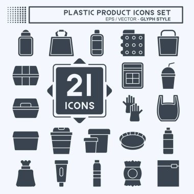 Simge Ayarlı Plastik Ürün. Plastik Ürün sembolüyle ilgili. Kabartma tarzı. dizayn edilebilir