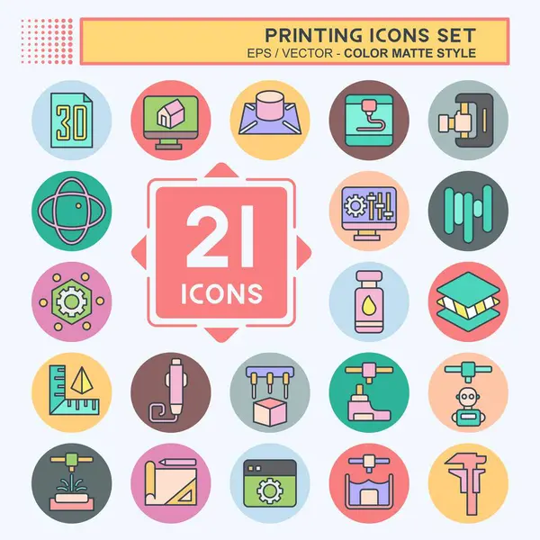 Simge Ayarlama Yazdırma. Teknoloji sembolüyle ilgili. renk arkadaşı stili. dizayn edilebilir