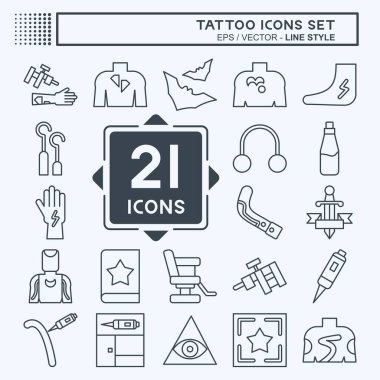 Simge Ayarlama Dövmesi. Kutlama sembolüyle ilgili. Sıra tarzı. dizayn edilebilir