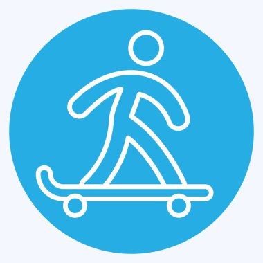 Simge Patinaj Kurulu. Macera sembolüyle ilgili. Mavi gözlü. dizayn edilebilir