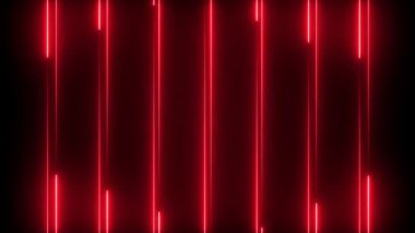 Siyah arkaplanda soyut neon çizgi simgesi parlayan çizgi ışık efekti simgesi. Neon ışıkları yanıp sönen çizgiler hareket ediyor. Renkli neon çizgileri arka planda hareket ediyor..