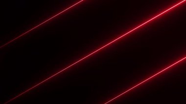 Siyah arkaplanda soyut neon çizgi simgesi parlayan çizgi ışık efekti simgesi. Neon ışıkları yanıp sönen çizgiler hareket ediyor. Renkli neon çizgileri arka planda hareket ediyor..