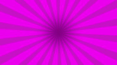 Çocuksu parlak mavi ışık dönüş arkaplanı. Güneş patlamasının dönüş videosunu sağa doğru döndür. Retro stili radyal, güneş ışığı, sirk, şerit, model arkaplan.