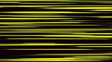 Siyah zemin üzerinde parlayan çizgiler, çizgiler ve yıldızlar olan soyut arkaplan