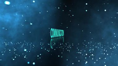 İletişim, iş, teknoloji ve ağ, internet ve ağ konsepti. 3d illüstrasyon.