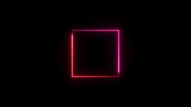 Boş alanı olan neon çerçeve