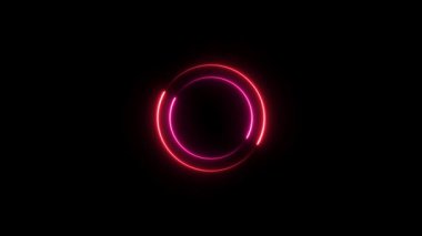 Üç boyutlu soyut neon ışığı yansıt. Soyut neon ışık. parlayan çizgiler.