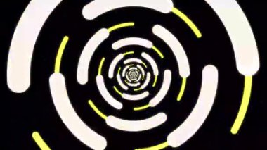 Renkli daireler ve çizgilerle soyut neon arkaplan. 3d oluşturma.