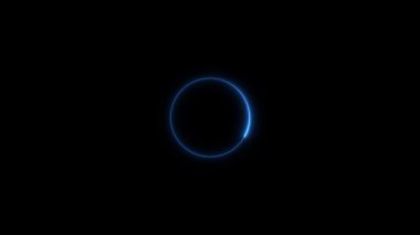 Karanlıkta parlayan neon çizgiler