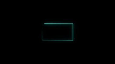 Parlak kare çerçeve ve neon etkisi. soyut arkaplan.