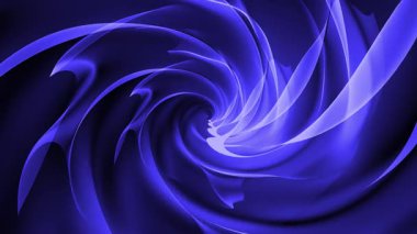 Koyu mavi arkaplanda mavi soyut spiral.