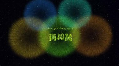 Dünya elleri. Soyut arka plan, vektör. 10 saniye..