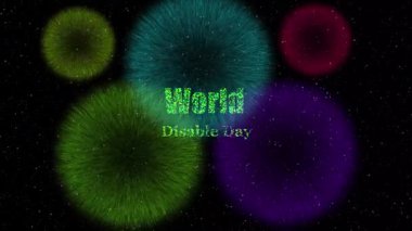 Dünya Sağlık Günü metni. soyut 3d illüstrasyon