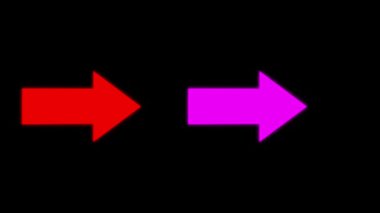 Sağ ok simgesi siyah arkaplanda izole edildi. vektör illüstrasyonu.