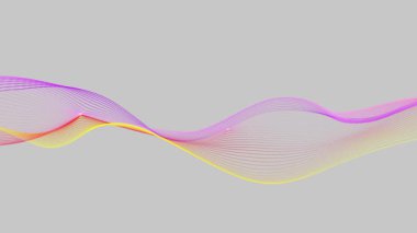 dalgalarla soyut vektör arkaplanı.