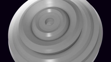 3 boyutlu özet arkaplan oluştur. Geometrik şekilli bir spiral ile üç boyutlu illüstrasyon. beyaz renk deseni.