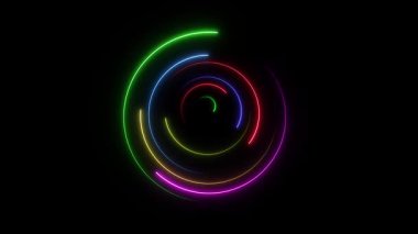 soyut neon parlayan geometrik arkaplan