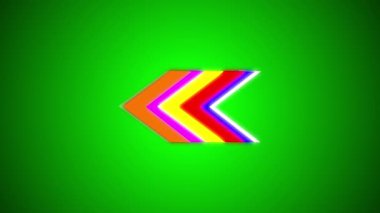 yeşil neon ok işareti