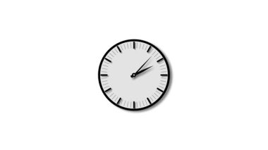 Beyaz duvar saatinin izole edilmiş 3 boyutlu görüntüsü