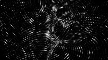 siyah ve beyaz soyut fraktal arkaplan