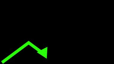 Büyüme grafik düz simgesi