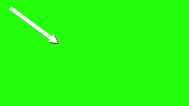 beyaz zemin üzerine Yeşil ok