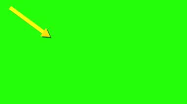 Sarı arkaplanda yeşil ok