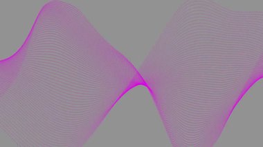 mor arkaplan, çizgiler, dalgalar. 3D görüntüleme, 3D resimleme.