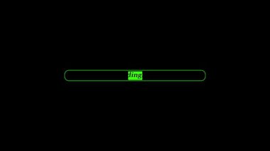 Yeşil ekranlı bir bilgisayar ekranının 3 boyutlu illüstrasyonu