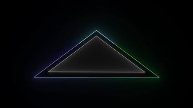 Üçgenin soyut arkaplanı.