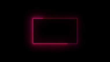 neon kare çerçeve, vektör illüstrasyonu, 10 eps