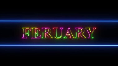 Duvarda neon levhası.