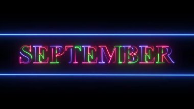 Siyah arkaplanda 480 'lerin yazılı olduğu 3 boyutlu neon ışığı çizimi. 3 Boyutlu Hazırlama.